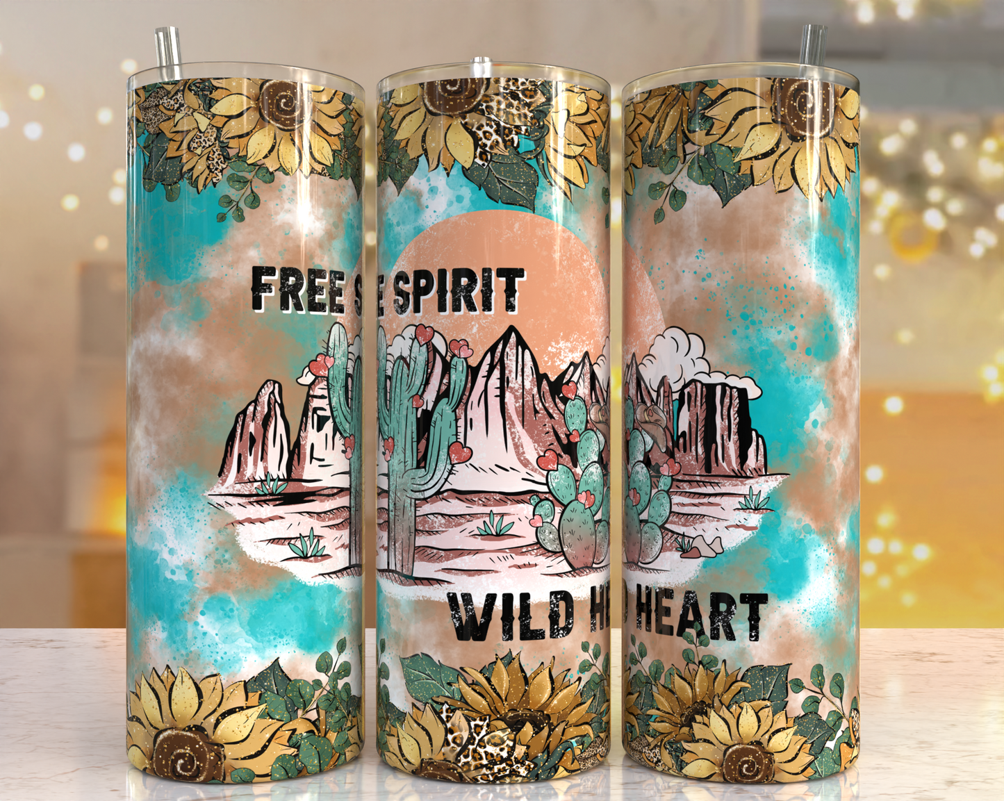 20 oz Tumbler Free Spirit Wild Heart