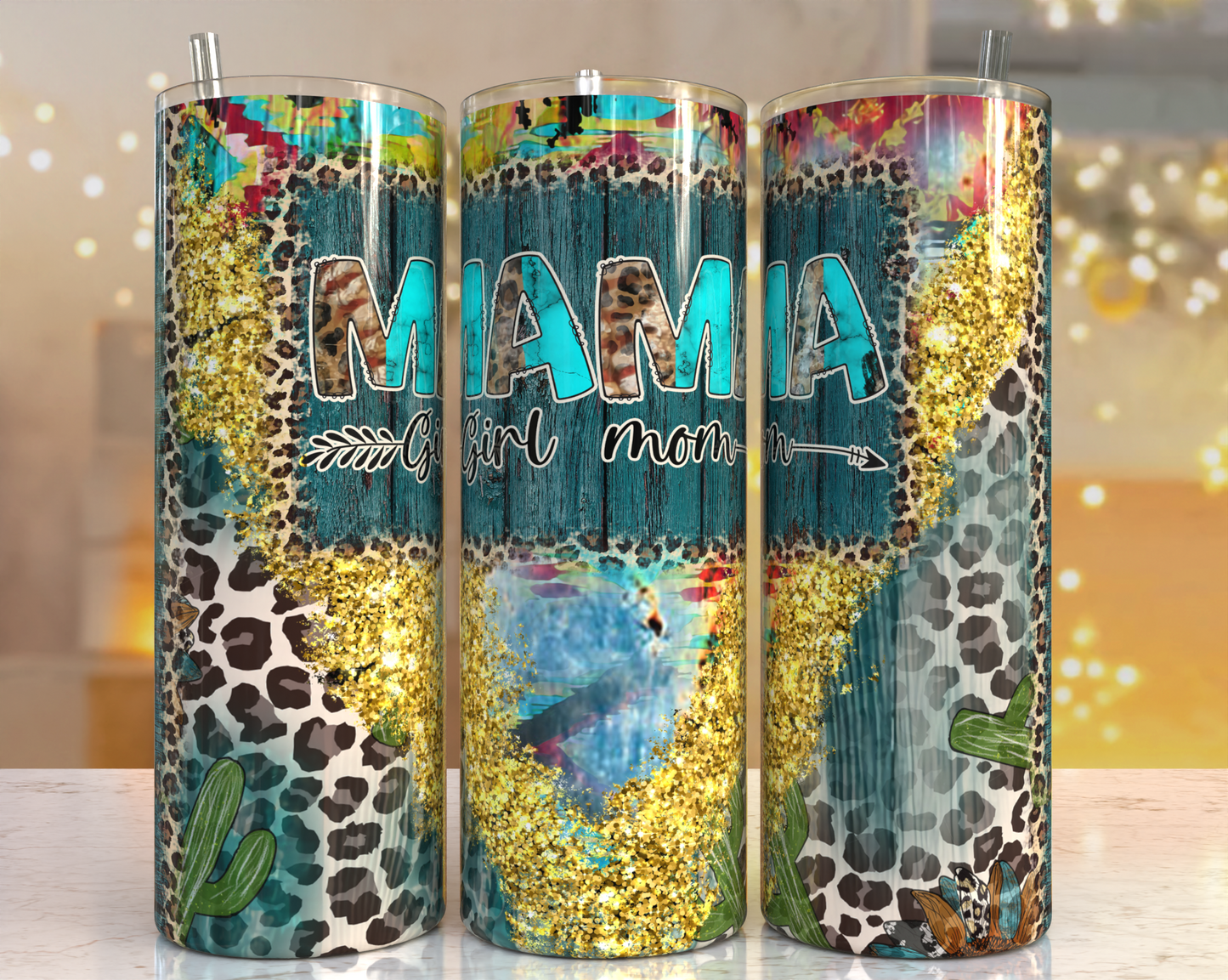 20 oz Tumbler Girl Mama Western