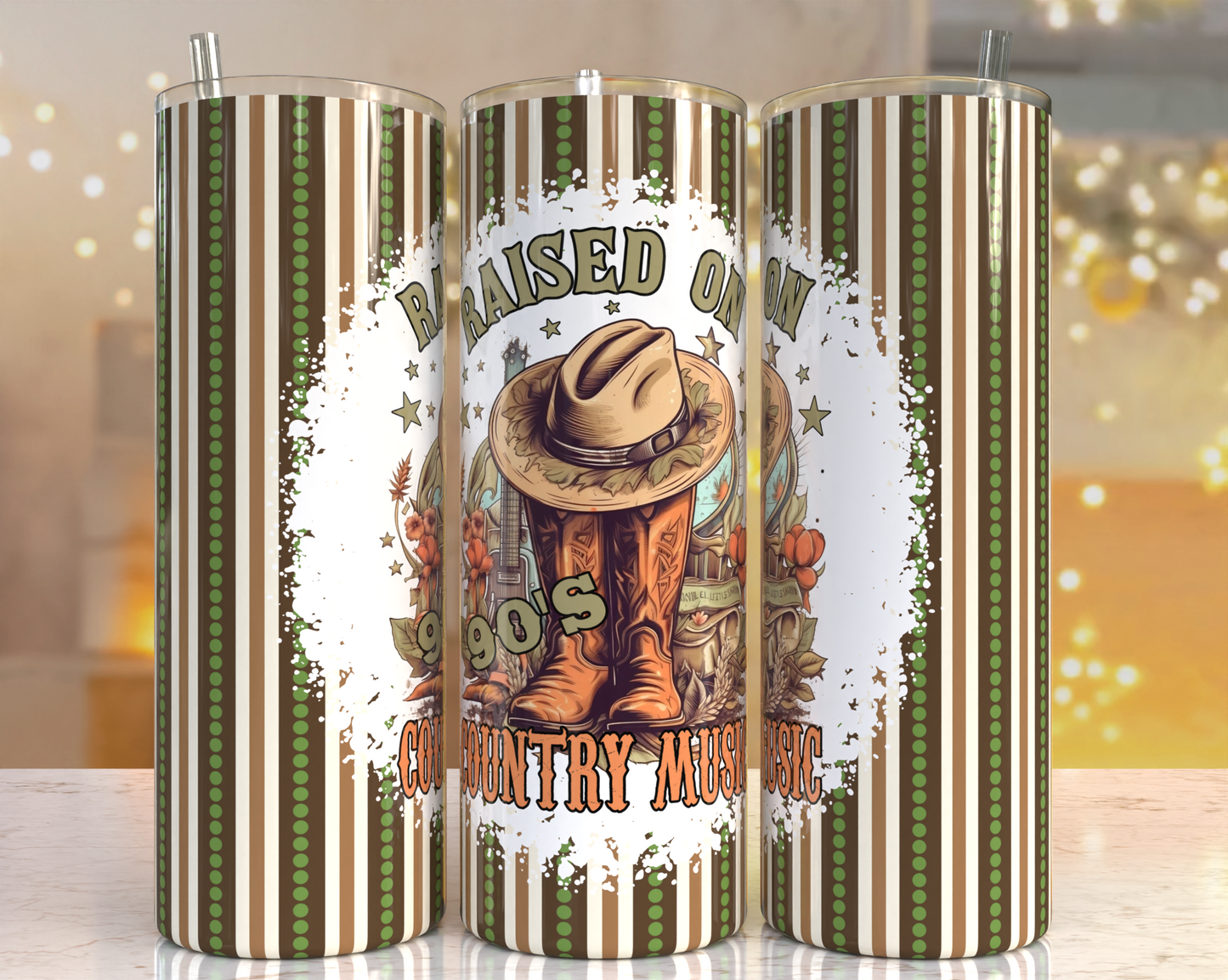 20 oz Tumbler Raised on 90s Country