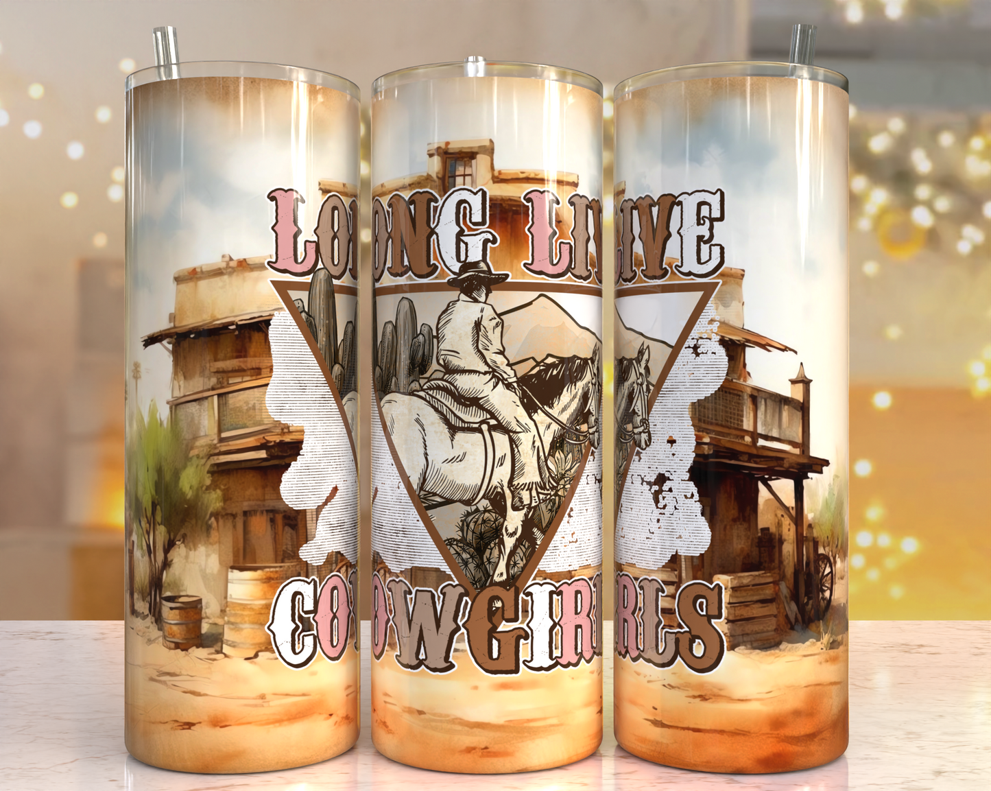 20 oz Tumbler Long Live Cowgirls