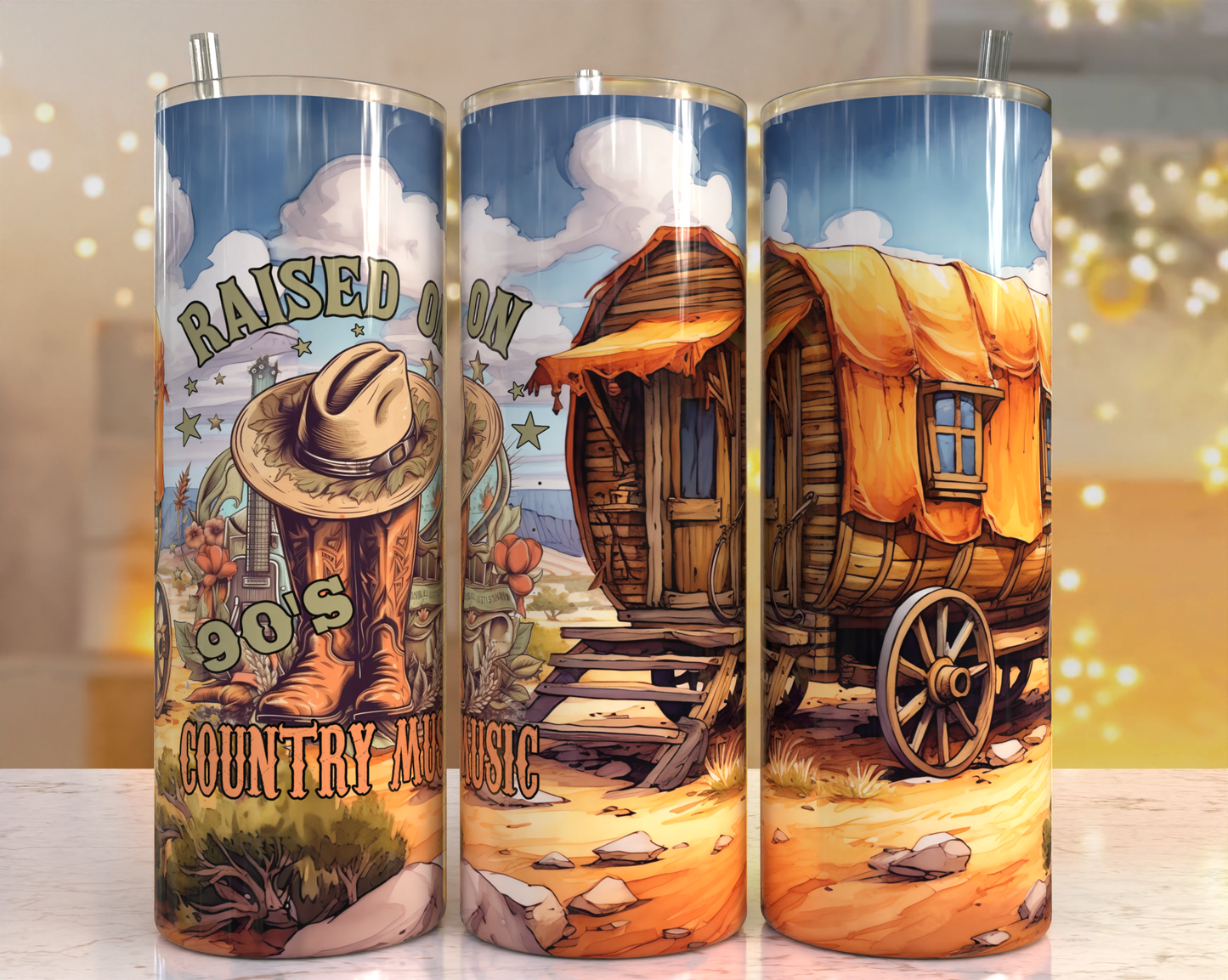 20 oz Tumbler Raised on 90s Country